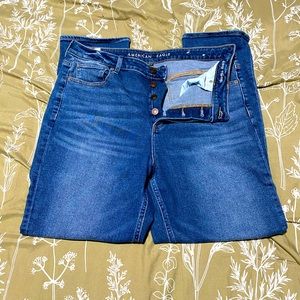 American Eagle Hi Rise Tomgirl Jeans 16 Long